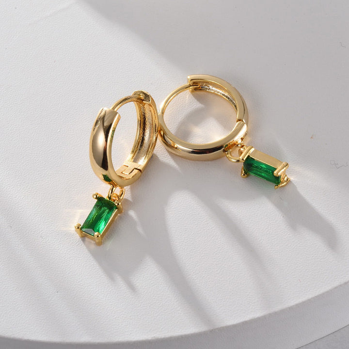 Luisa Elegant Emerald Earrings