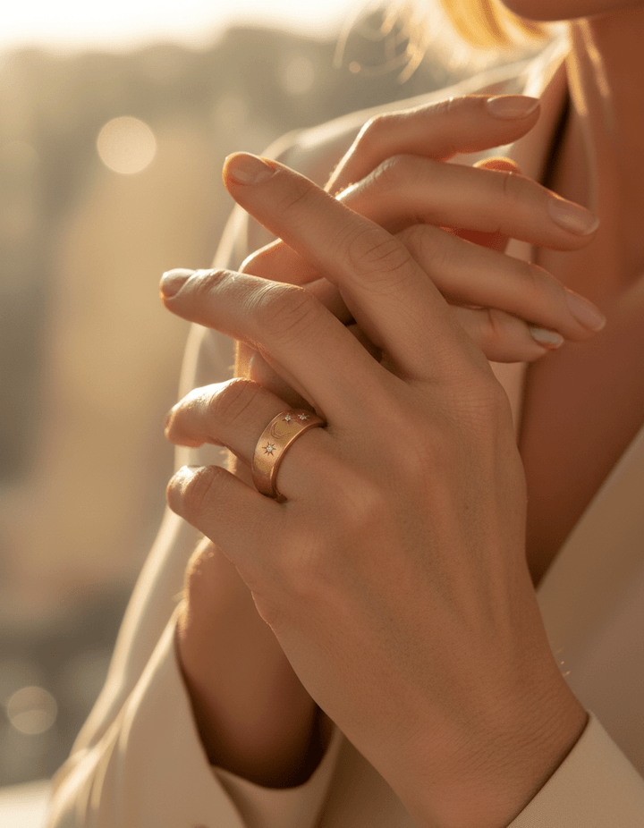 Vintage Sterling Silver and Gold Ring
