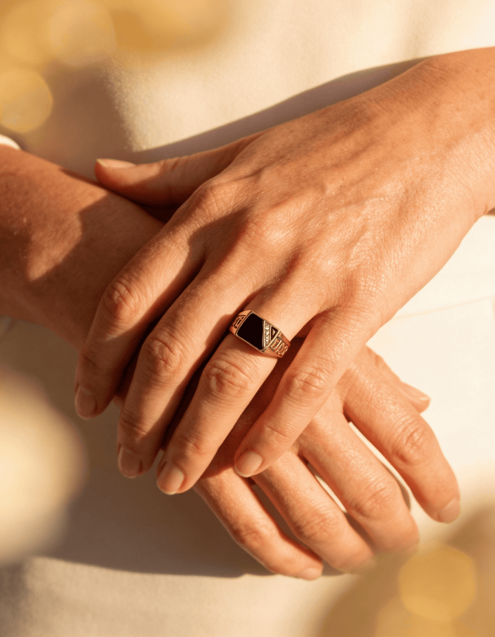 Old Money Gold Crystal Ring