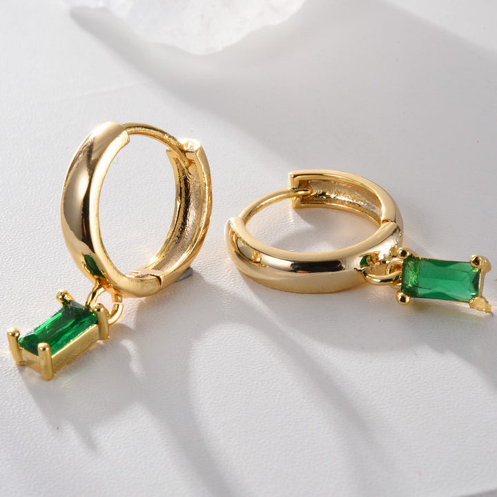 Luisa Elegant Emerald Earrings