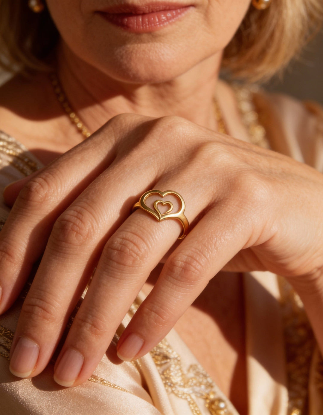 Gold Heart Ring