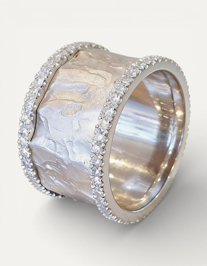 Vintage Silver Cubic Zirconia Ring