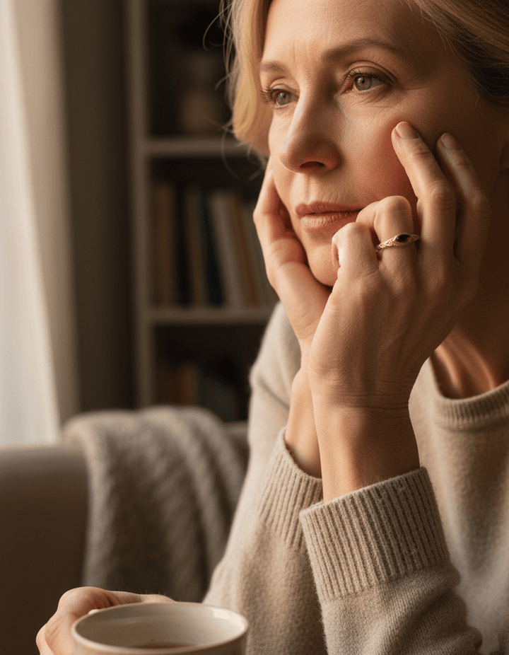 Vintage Gold Red Crystal Ring
