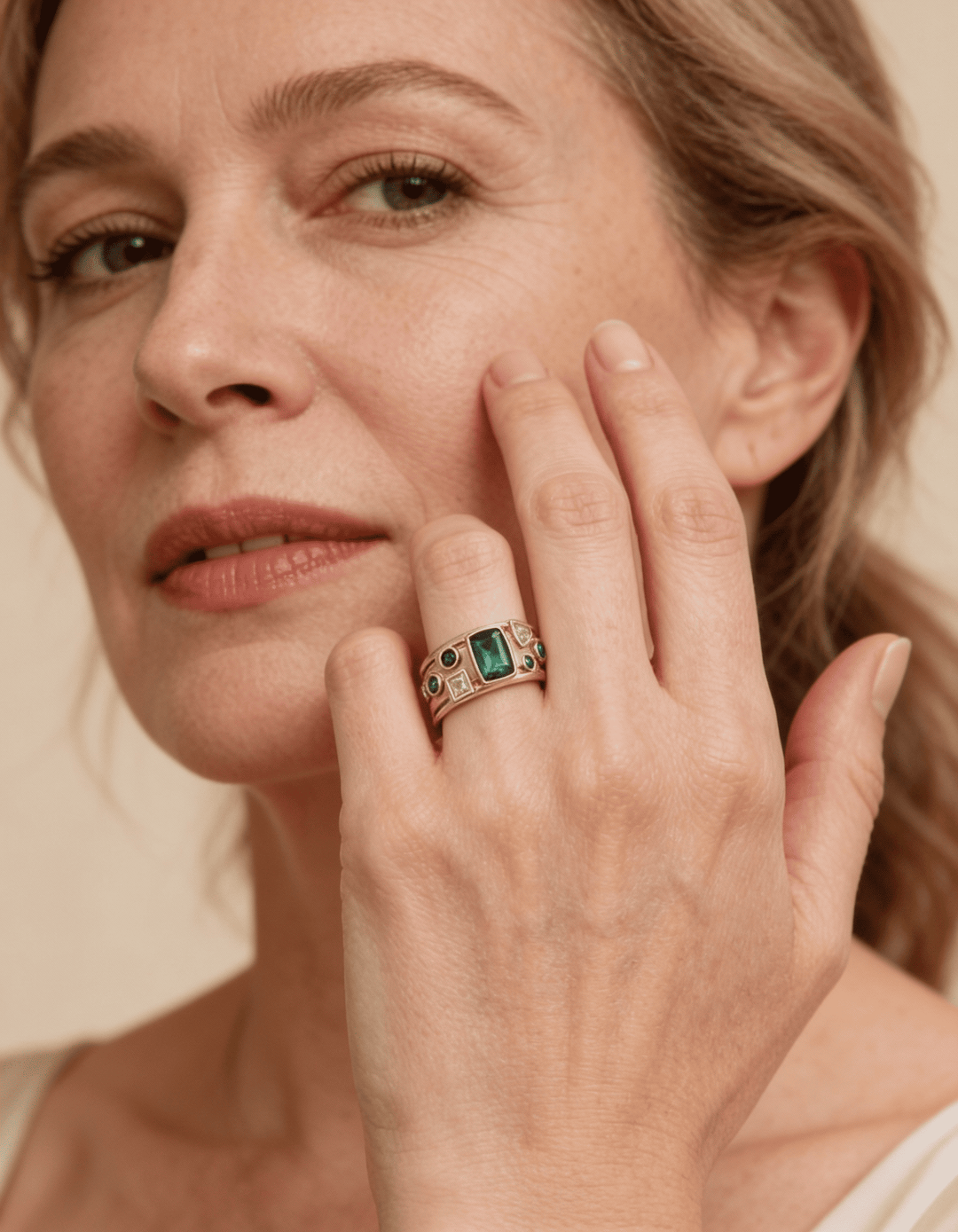 Colourful Crystal Ring