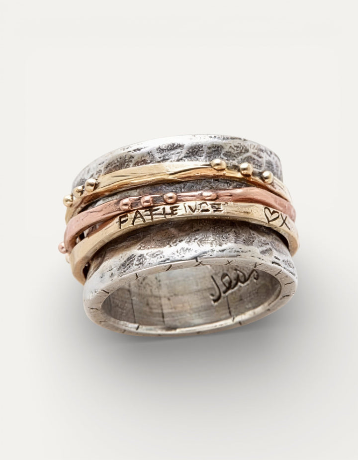 Vintage Rose Gold and Silver Ring