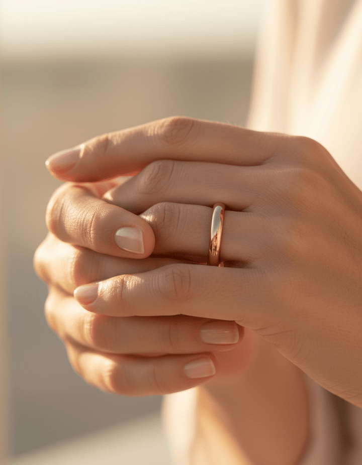 Simple Gold and Silver Ring
