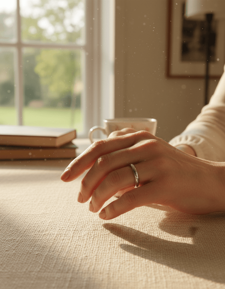 Simple Gold and Silver Ring