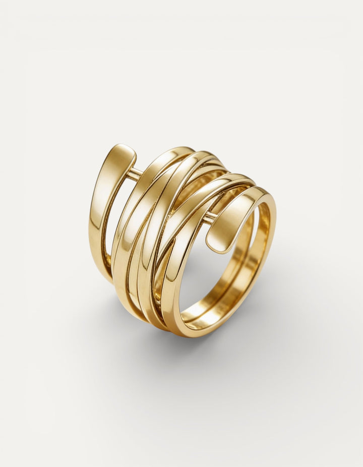 Geometric Metal Ring