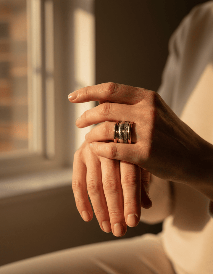 Vintage Thick Layered Gold Ring