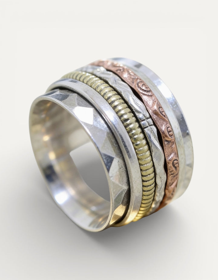 Vintage Gold and Silver Rose Ring