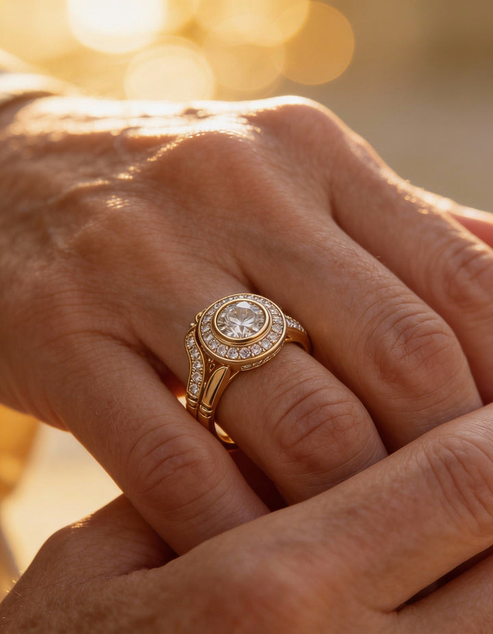 Gold Micro-Inlay Ring