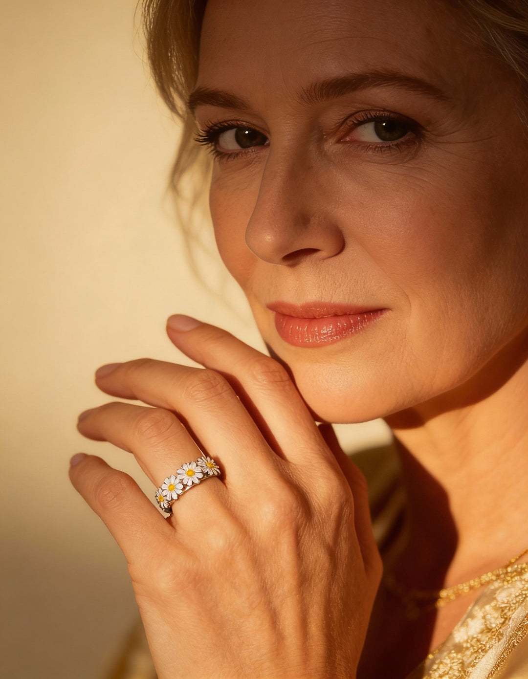 Silver Daisy Ring