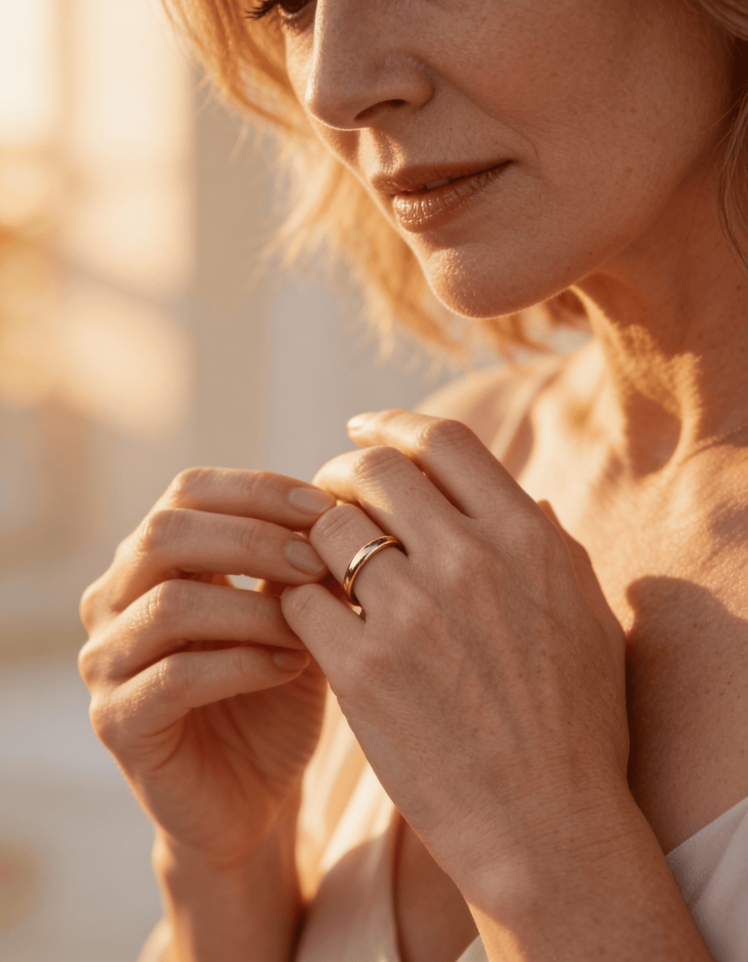 Simple Gold and Silver Ring