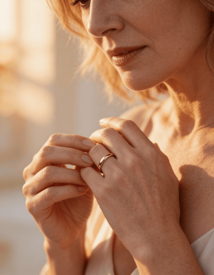 Simple Gold and Silver Ring