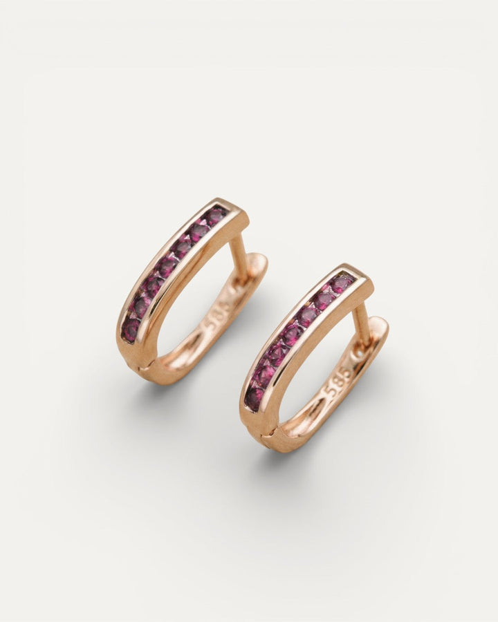 Gold Emerald and Diamond Earrings