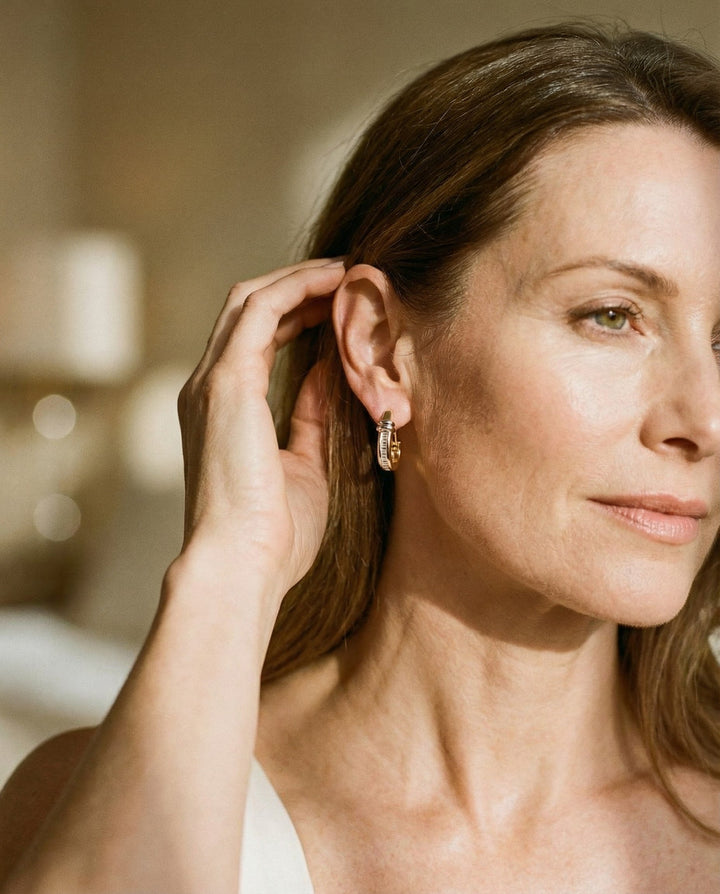 Vintage Gold Diamond Earrings