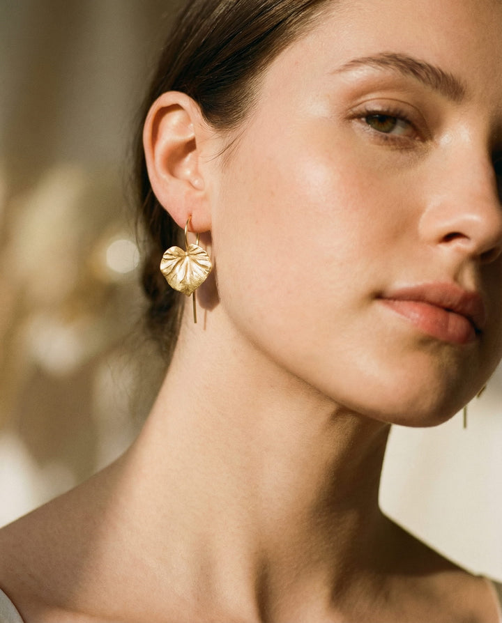 Gold Leaf Earrings