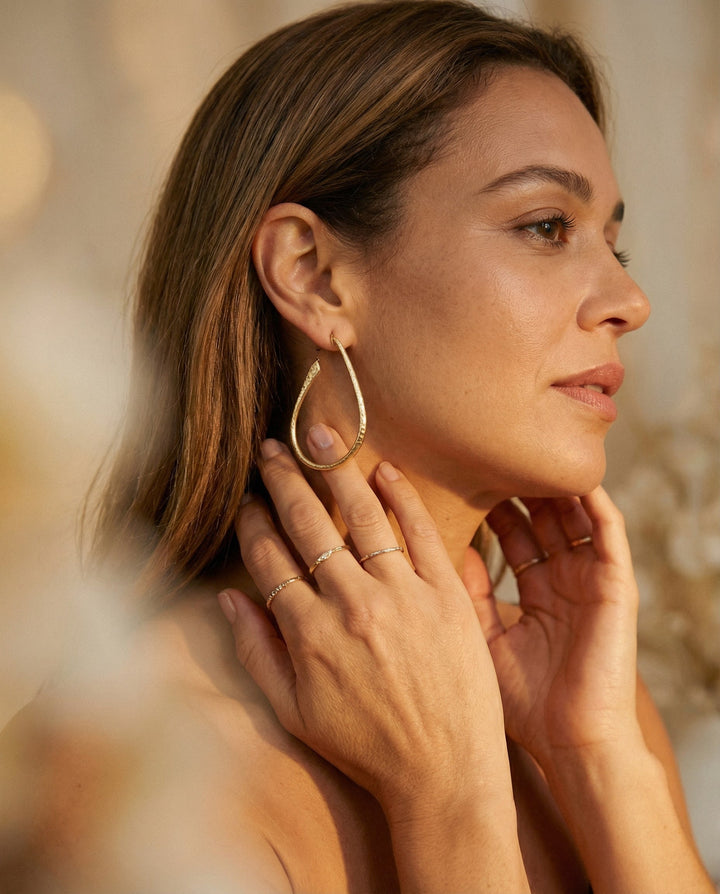 Vintage Gold Hoop Earrings