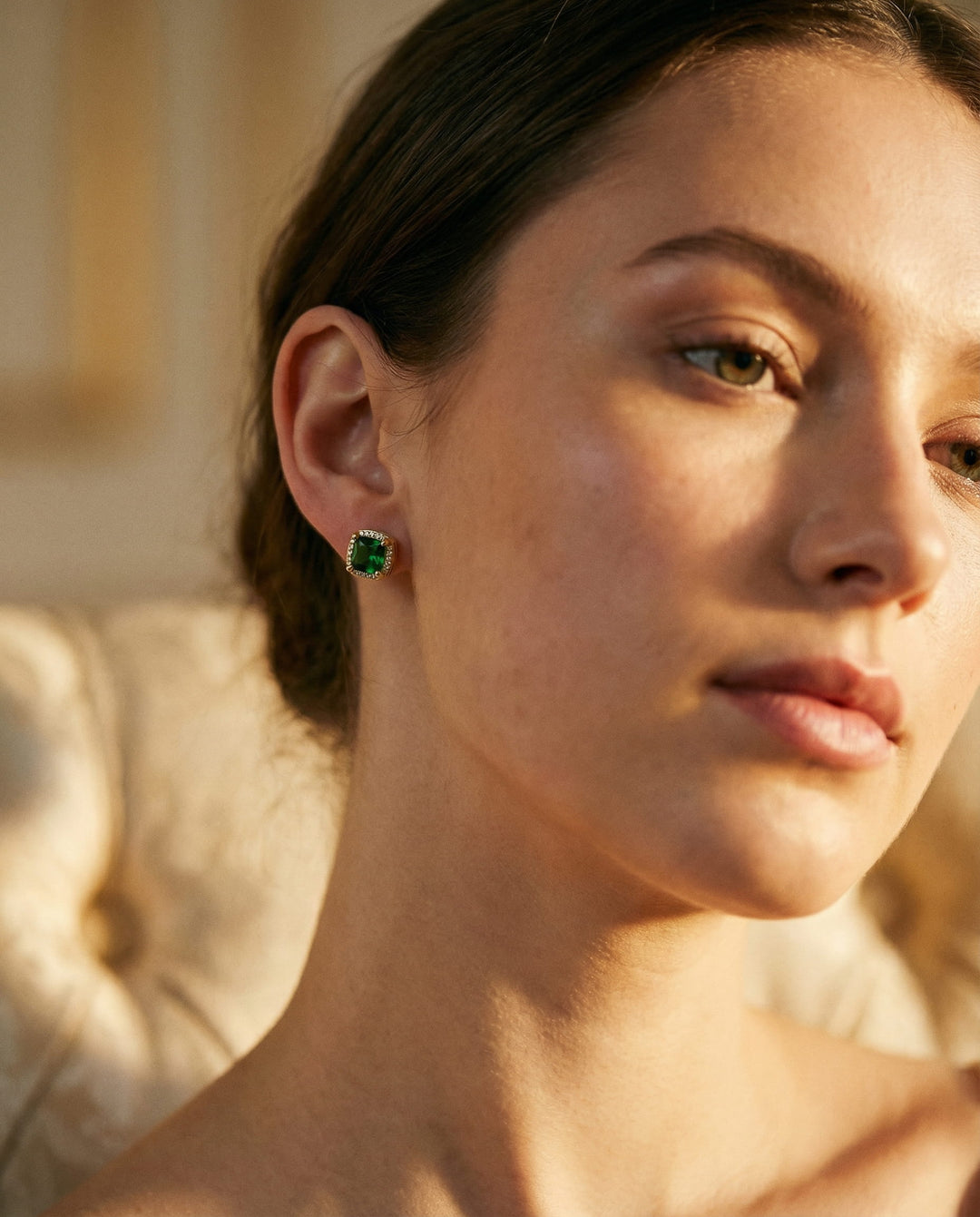 Carina Emerald Stone Earrings