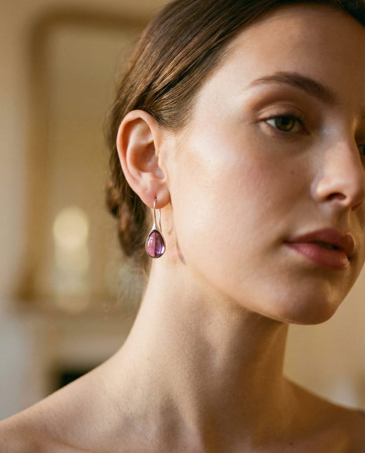 Inlaid Opal Earrings