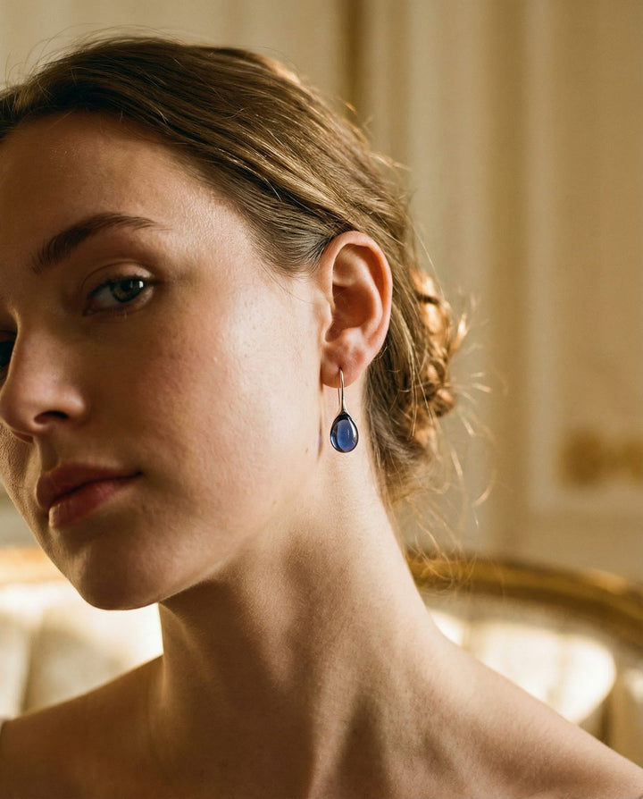 Inlaid Opal Earrings