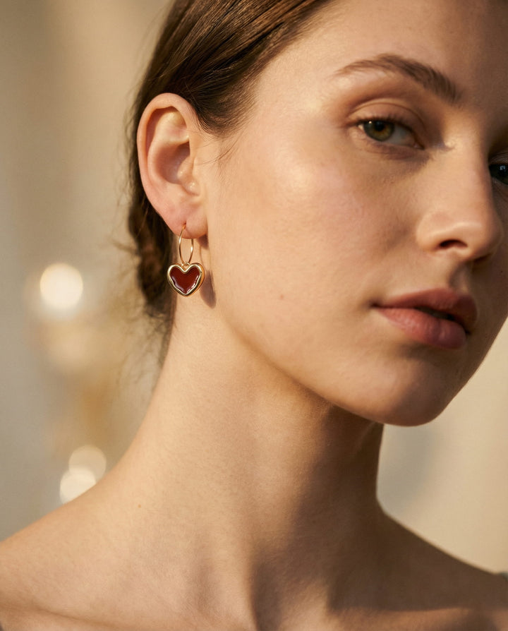 Little Red Hearts Earrings