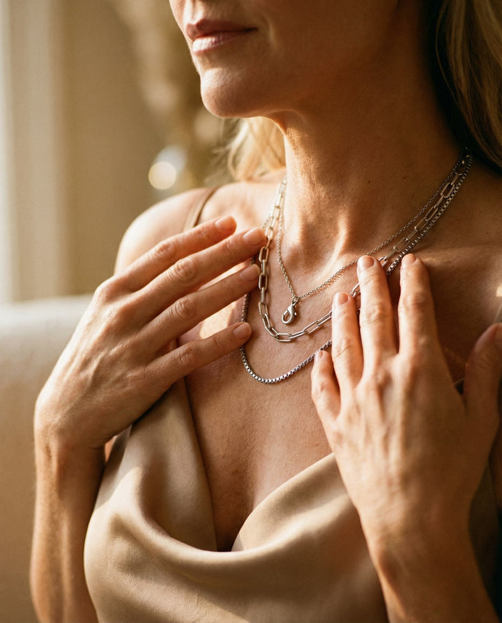 Three-Layer Stainless Steel Necklace