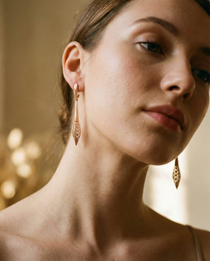 Elegant Gold Drop Earrings