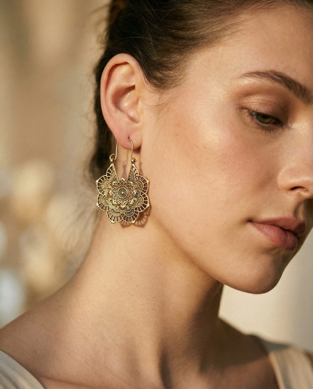 Lotus Mandala Earrings