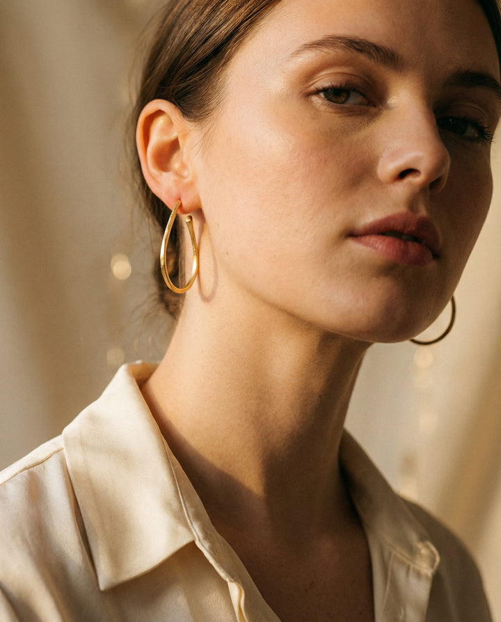 Vintage Gold Hoop Earrings