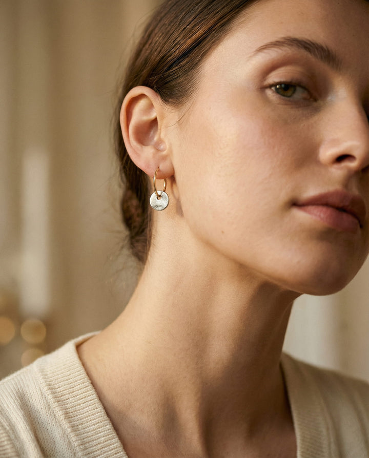 Gold and Silver Earrings