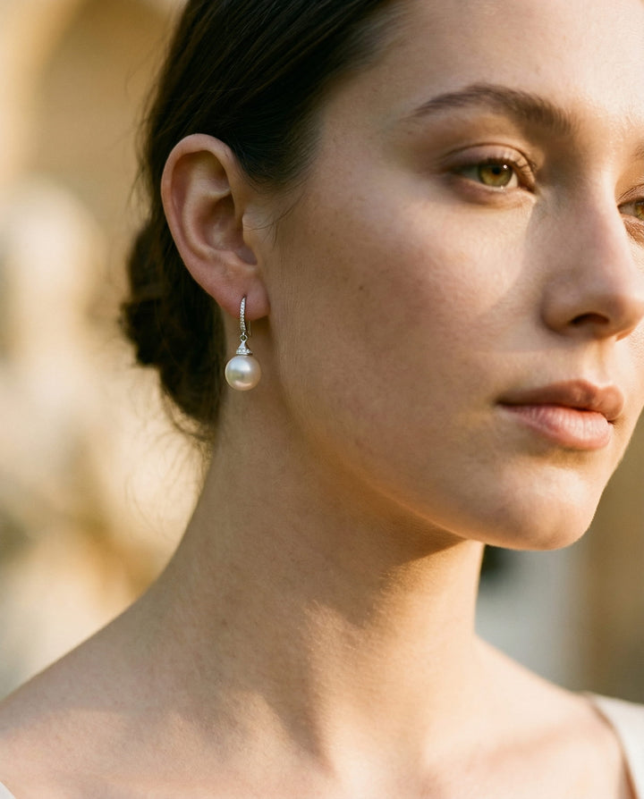 Lustrous Pearl Earrings