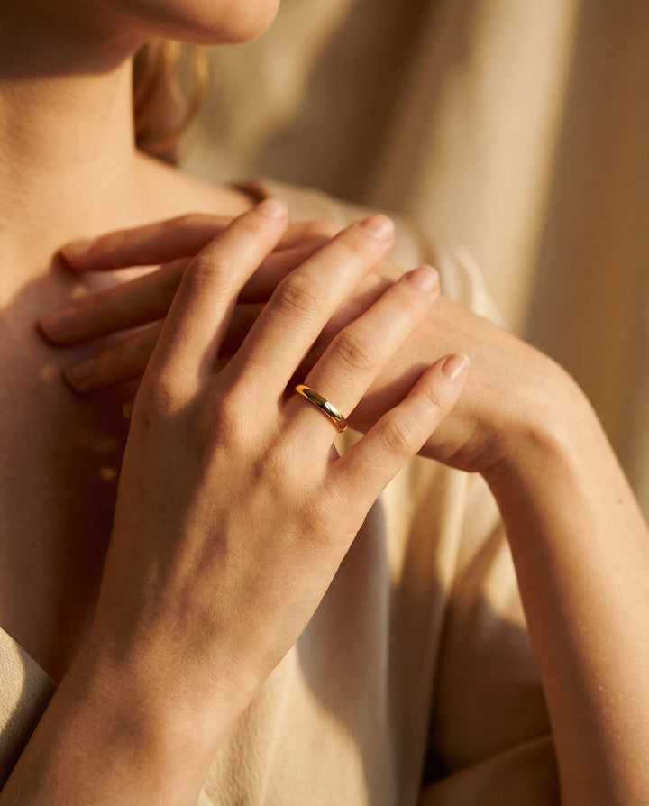 Simple Gold and Silver Ring