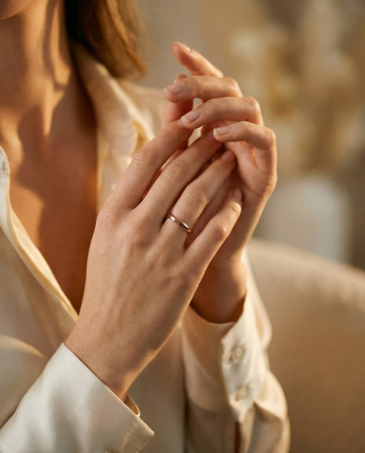 Simple Gold and Silver Ring