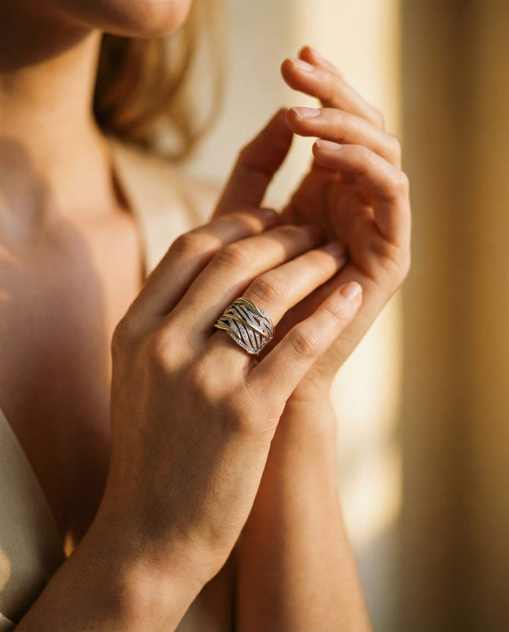 Elegant Multi-Layer Twisted Ring