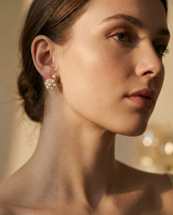 Fluffy Pearl Adjustable Ring