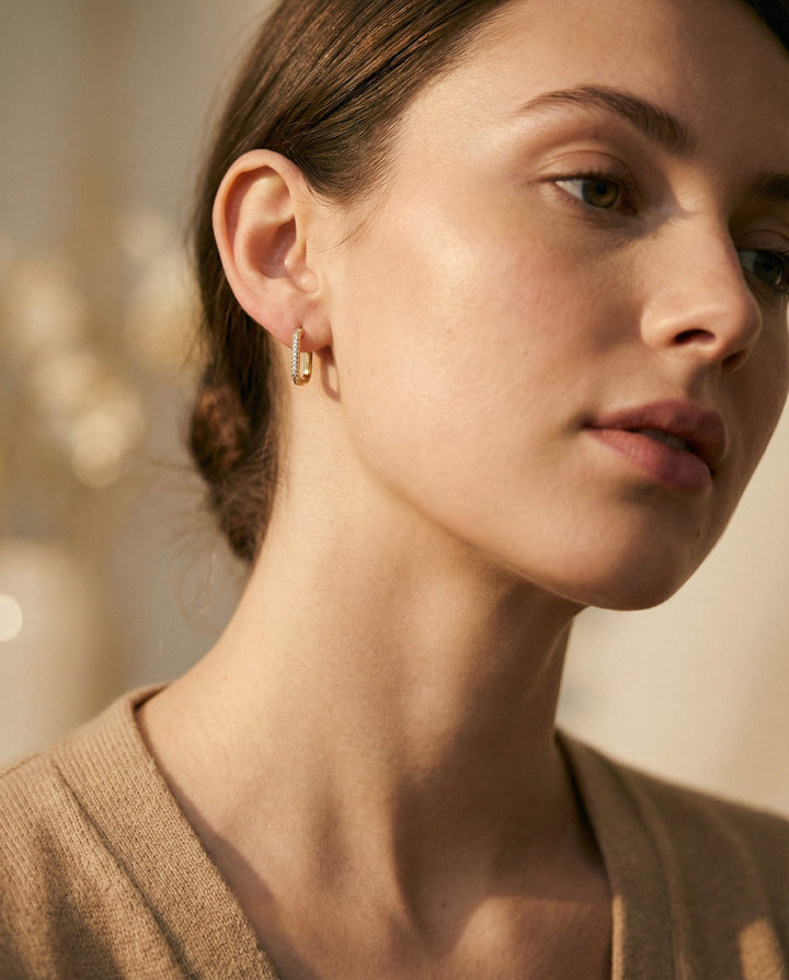 Valerie Square and Circular Earrings