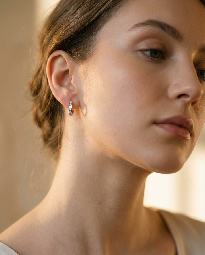 Dara Brillane Stone Earrings Set