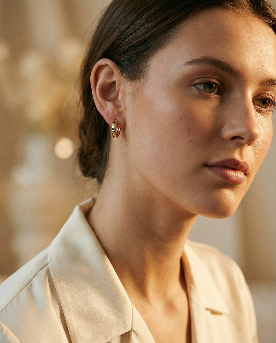 Vintage Gold Intense Sparkle Earrings