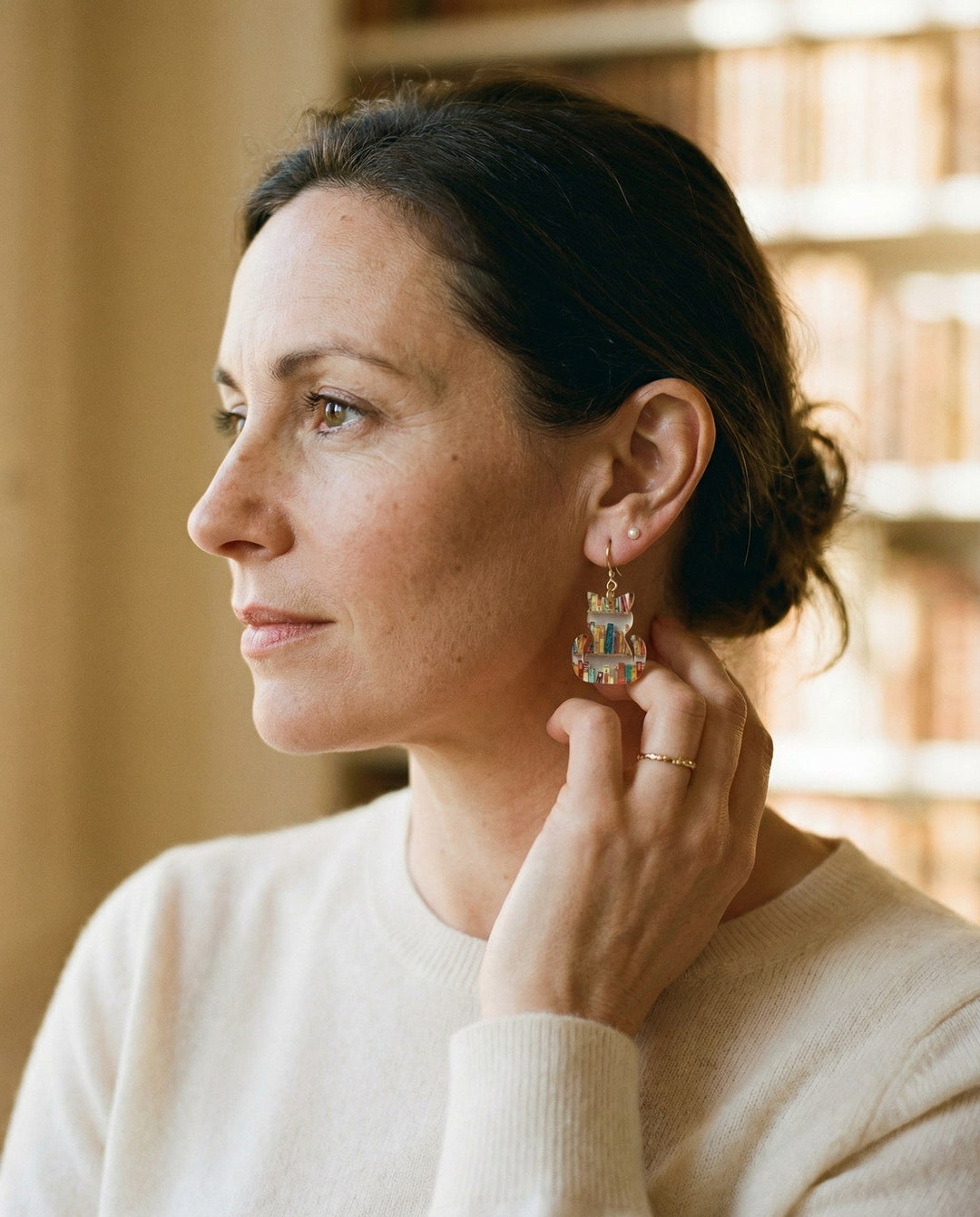 Vintage Multicoloured Kitten Earrings