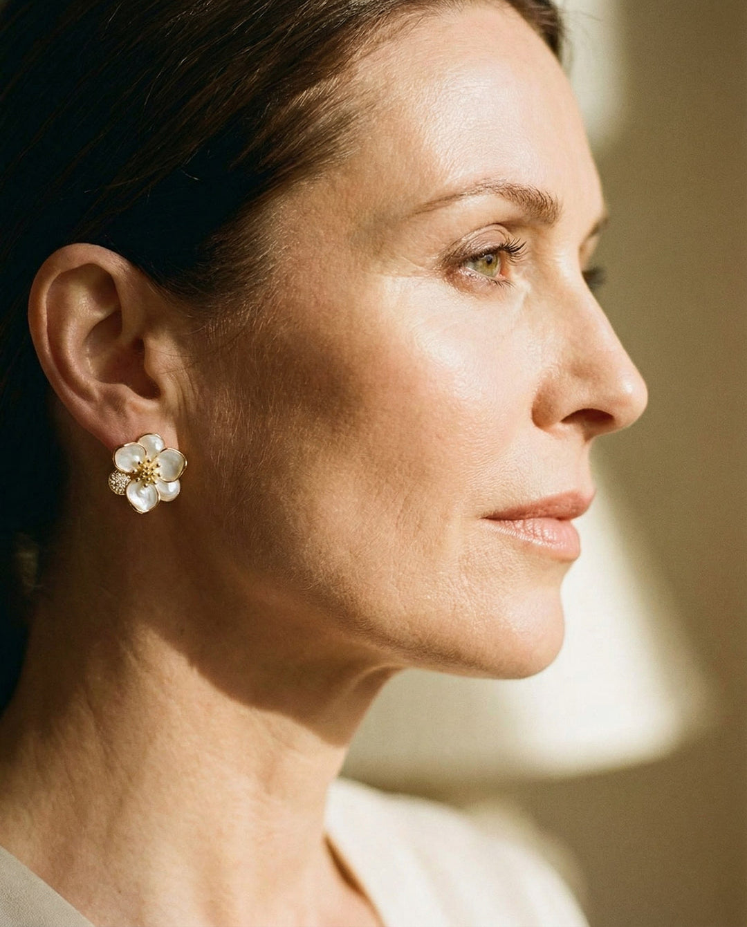 Elegant Gold Petal Earrings