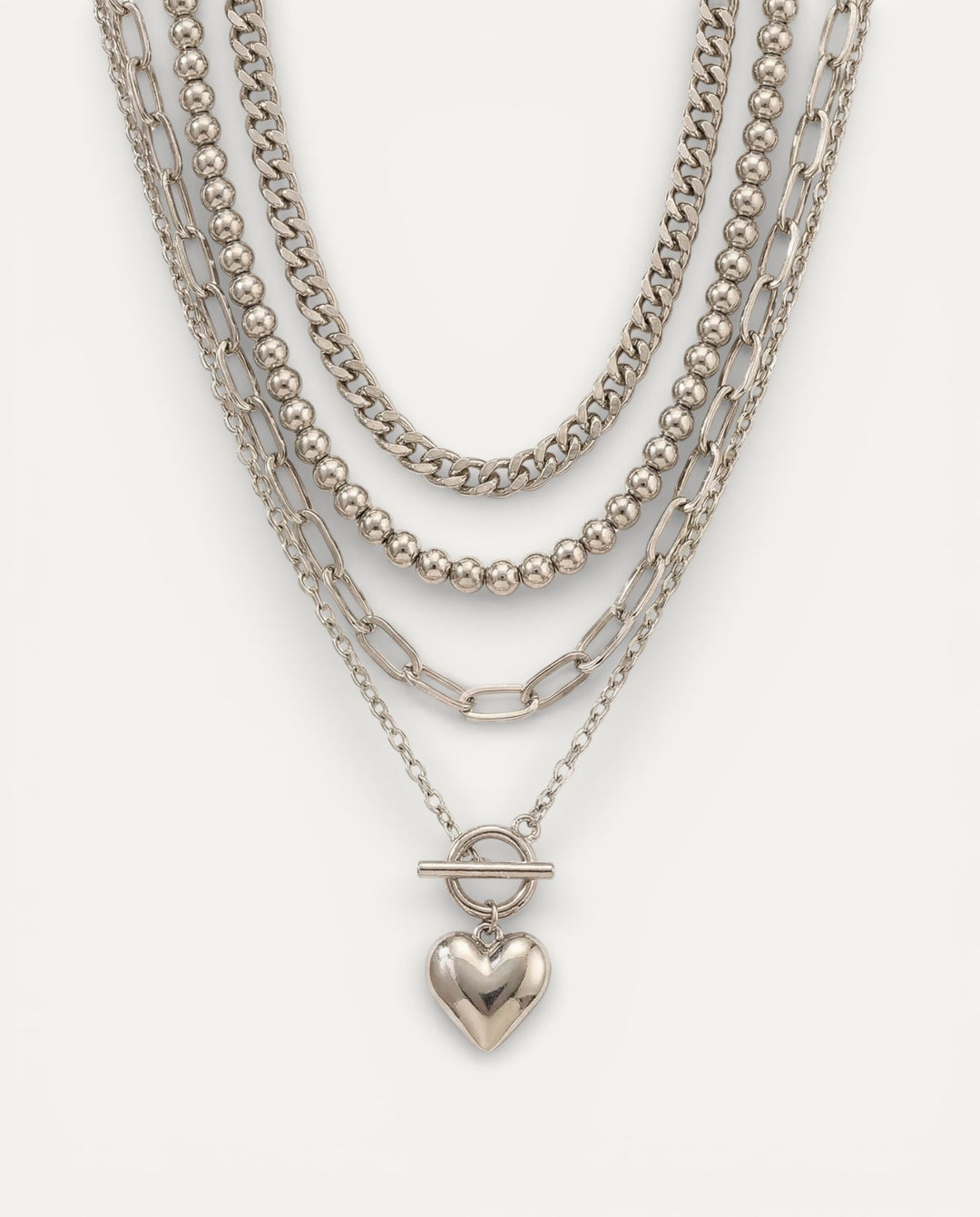 Layered Heart Necklace