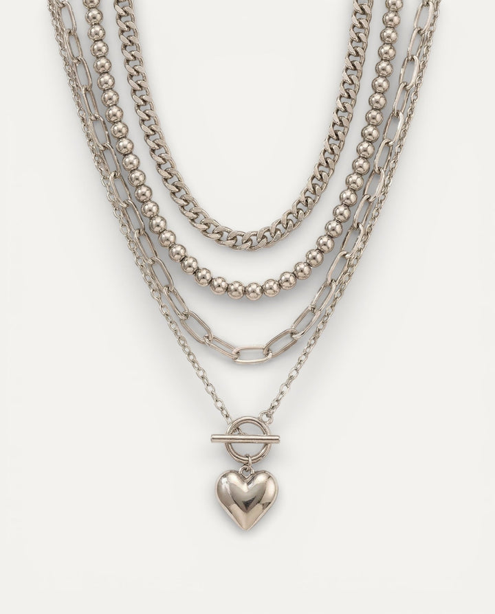 Layered Heart Necklace
