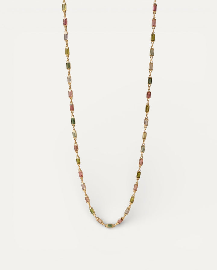 Isabella Multicoloured CZ Stone Necklace