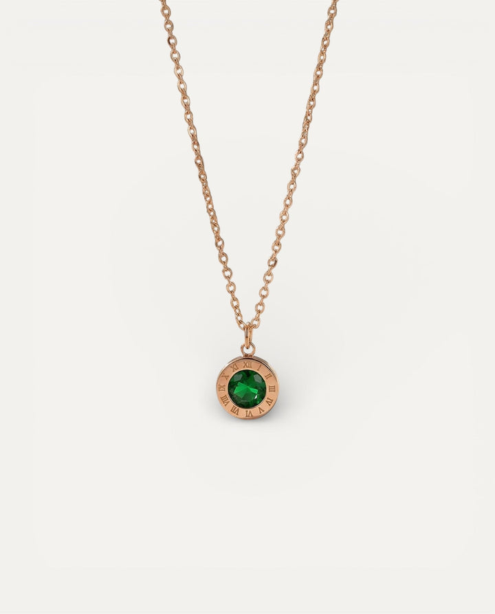 Gold Emerald Necklace