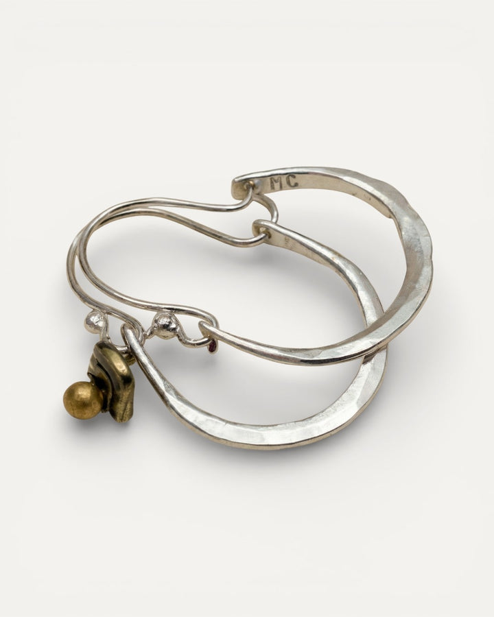 Vintage Silver Hoops