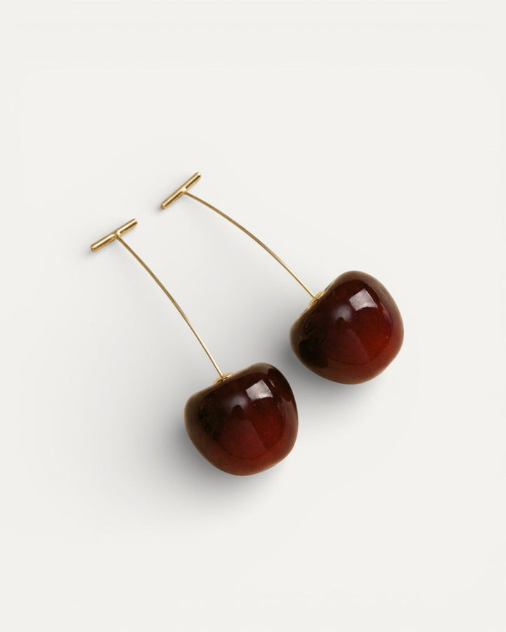 Luxurious Red Cherry Earrings