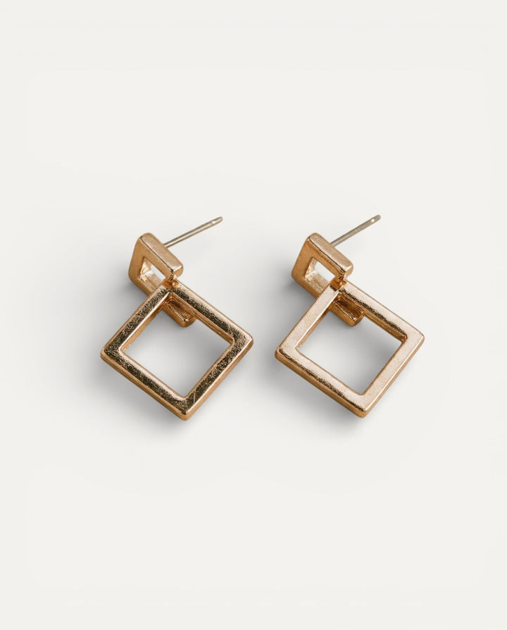 Gold-Plated Multi-Layer Earrings