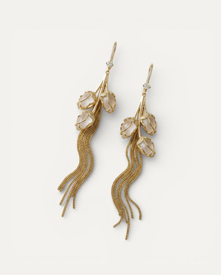 Crystal Flower Earrings