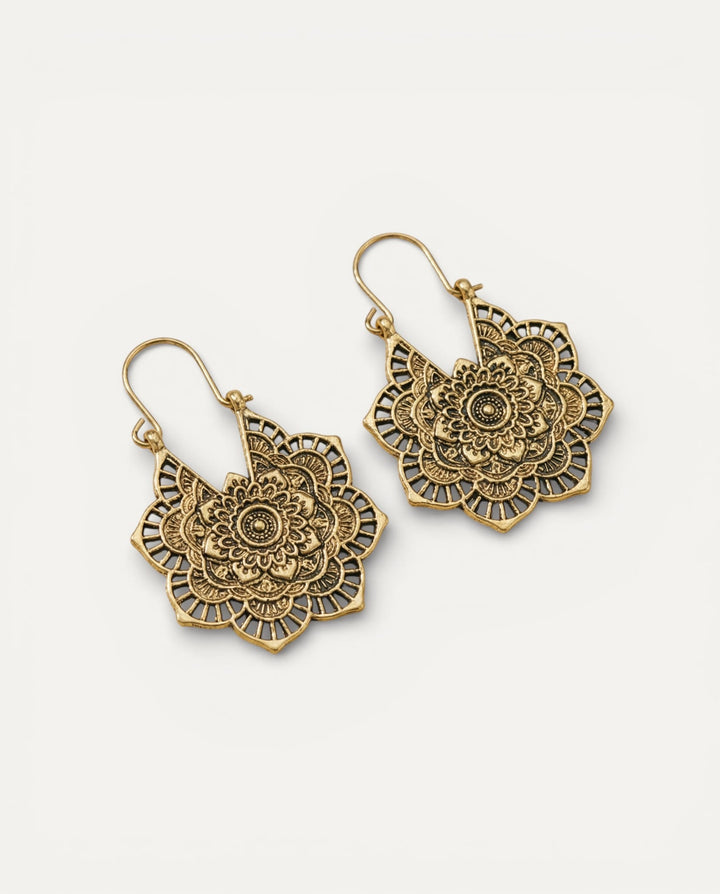 Lotus Mandala Earrings